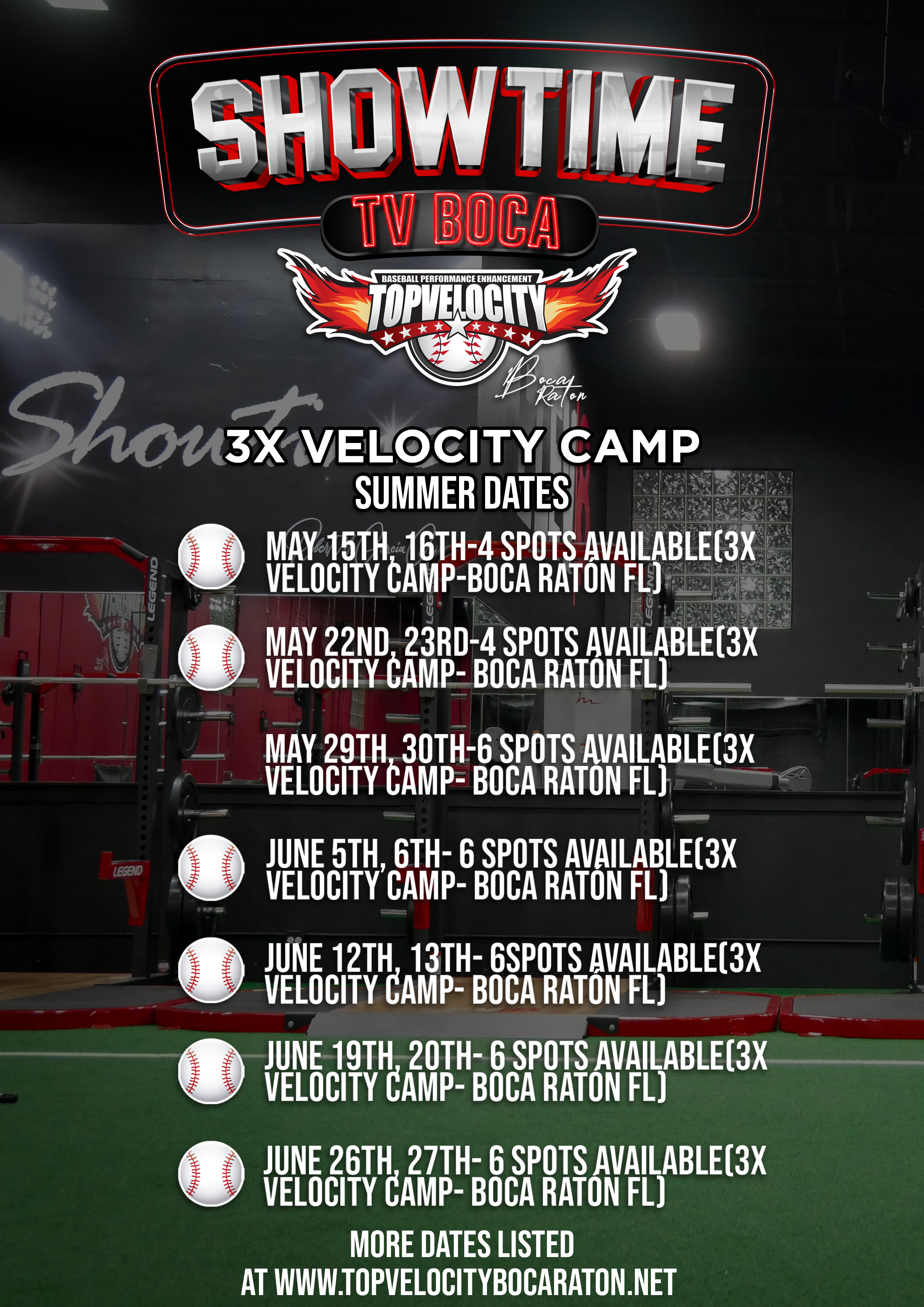 Top Velocity Boca Raton Showtime Base Programs